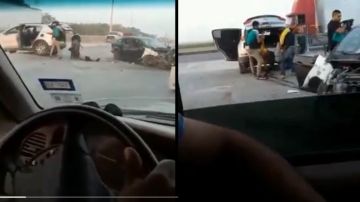 Captan en video cómo sicarios del Cártel del Golfo roban cadáver de cómplice
