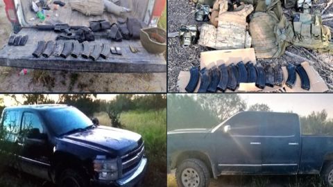 FOTOS: Cártel del Noreste se queda sin narcocampamento, tenían todo un arsenal cerca de la frontera