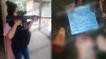 FOTO: CJNG descuartiza brutalmente a mujer, junto a los restos dejaron un narcomensaje