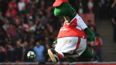 Gunnersaurus, mascota del Arsenal.