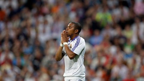 Robinho en su paso por el Real Madrid.