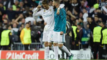 Cristiano Ronaldo y Karim Benzema en el Real Madrid.