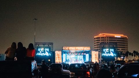 El autocinema de Anaheim.