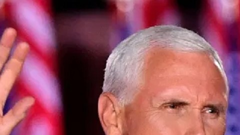 El vicepresidente Mike Pence y la senadora Kamala Harris.