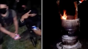 VIDEO: Sicarios "cocinan" cuerpo de víctima mientras ríen y comen alrededor