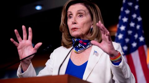 Pelosi habló del polémico cara a cara entre Trump y Biden.