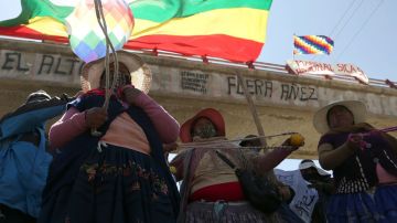 Protestas en Bolivia.