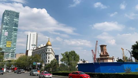 Glorieta de Cristóbal Colón en la Ciudad de México.