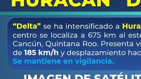Alerta en el caribe mexicano por Delta.