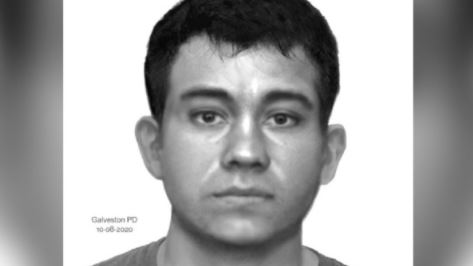 El retrato hablado que difundió la Policía de Galveston.