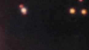 La ráfaga rápida de radio (en verde), tomada con el telescopio Gemini Norte en Hawaii. [Foto de archivo: enero 2020]