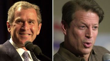 Al Gore y George W. Bush se enfrentaron en las elecciones del 2000.