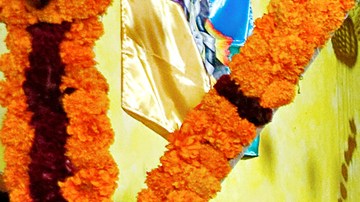 Tradicional altar a los muertos.