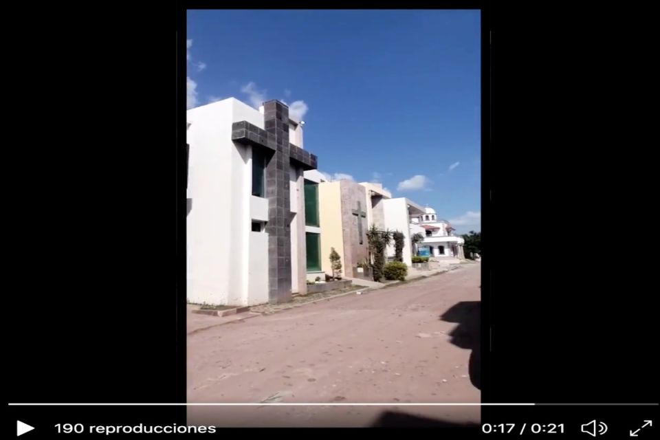 VIDEO Así es uno de los cementerios de narcos más lujosos del mundo