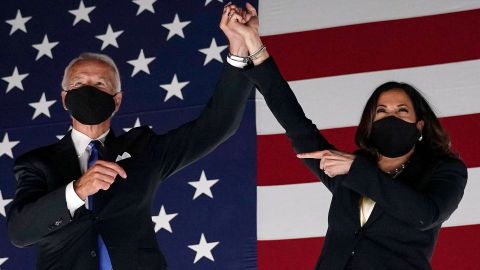 El presidente electo Joe Biden y la vicepresidenta electa Kamala Harris.