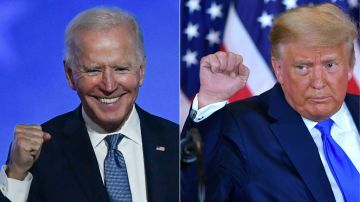 El presidente electo Joe Biden y el presidente Donald Trump.
