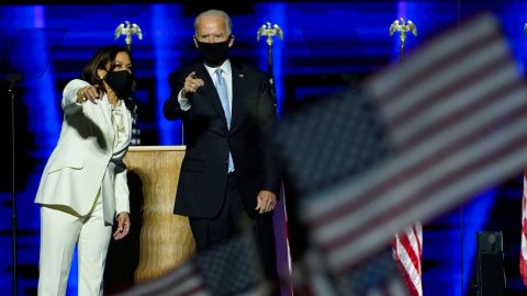 Kamala Harris y Joe Biden.