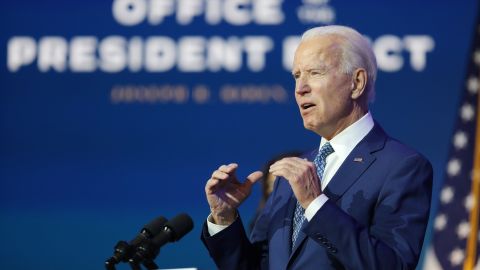 Biden asegura que la lucha contra el coronavirus sera una de sus batallas más importantes.