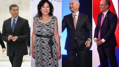 Xavier Becerra, Hilda Solís, Alejandro Mayorkas y Tom Pérez son algunos de los nombres que mencionan.