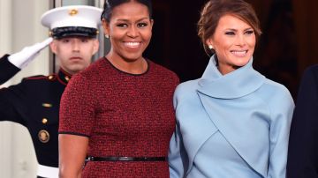 Michelle Obama y Melania Trump en 2017.