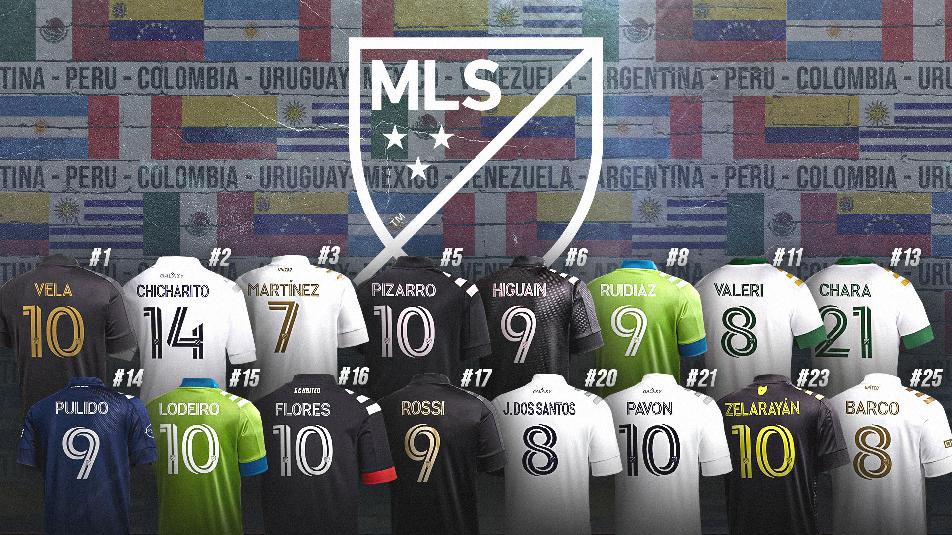 Jerseys más vendidos de la MLS