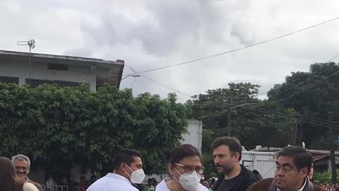 AMLO realiza gira de trabajo por el estado de Puebla.