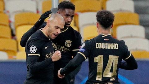 Martin Braithwaite, el Rey de la noche con sus dos goles.