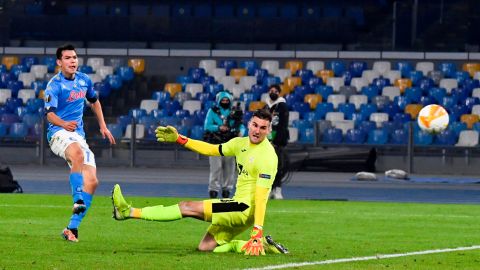 El momento exacto del gol del "Chucky" Lozano.