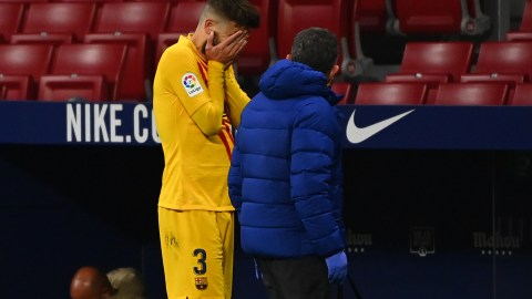 Gerard Pique sabía que la lesión era de gravedad.