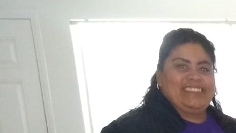 Esta fue una familia que la fundación ayudó durante el evento de 2019.