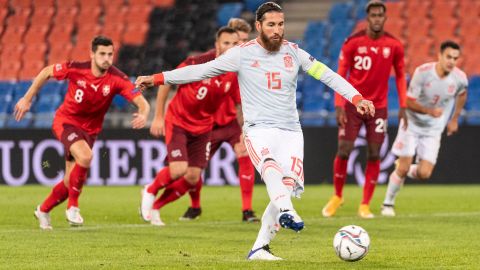 Dos penales fallados por Sergio Ramos ante Suiza.