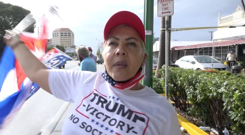 Una simpatizante de Donald Trump en Miami.