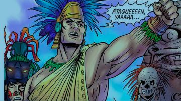 Un cómic recién publicado narra la vida de Cuitláhuac.