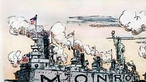 "América para los americanos": la Doctrina Monroe creada en 1823.