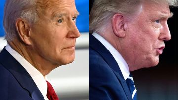El presidente electo Joe Biden y el presidente Donald Trump.