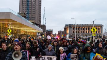 La muerte de Tamir Rice causó protestas contra la violencia policial el 20 de diciembre de 2014, en Cleveland, Ohio.