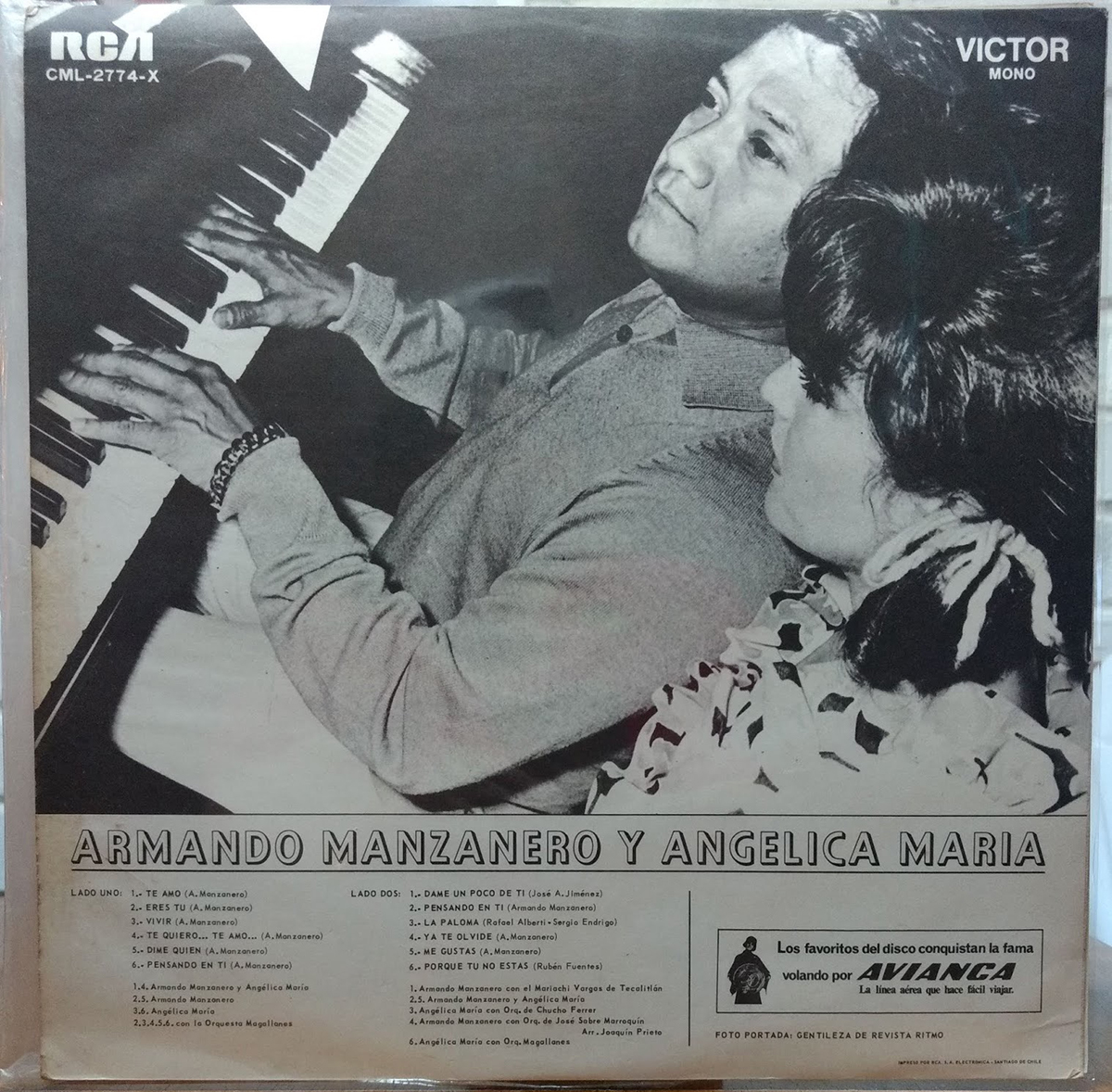 Angélica María con Armando Manzanero