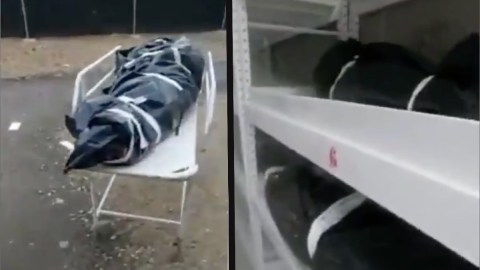 VIDEO: Camillero muestra 16 muertos por coronavirus en una noche y amenazan con despedirlo
