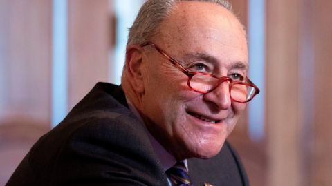 El líder de la minoría del Senado, el demócrata Chuck Schumer.