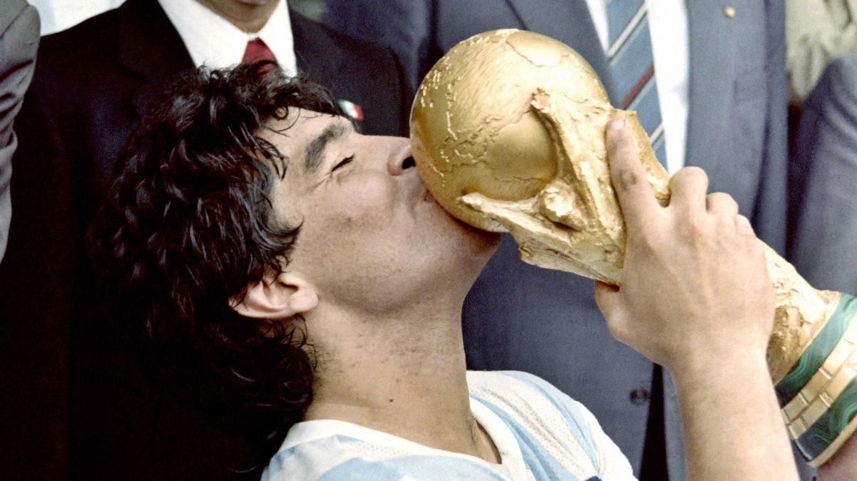 La inmortal imagen de Diego Maradona en México 86.