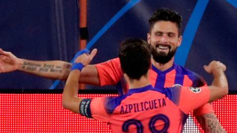 Oliver Giroud, el hombre del partido.