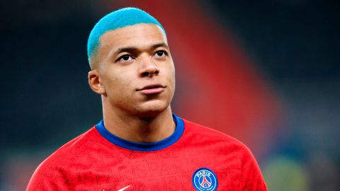 El colorido nuevo look de Mbappé.