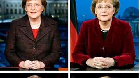 La canciller en los discursos de Año Nuevo entre 2005 y 2019: la era Merkel termina a fines de 2021.