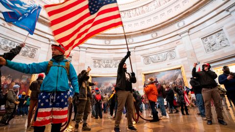 Los simpatizantes de Trump irrumpieron en el Capitolio.