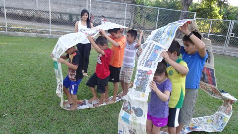 La fundación intenta realizar actividades didácticas para el desarrollo e integración de los niños.