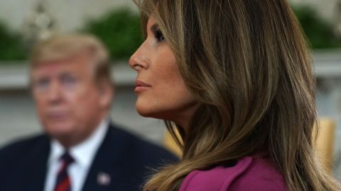 Melania Trump ha preferido no hablar del proceso de juicio contra su esposo.