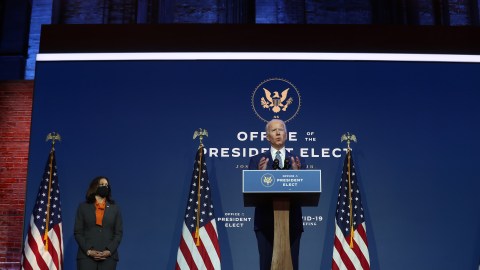 El presidente electo Joe Biden y la vicepresidenta electa Kamala Harris.