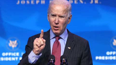 Joe Biden tomará posesión el 20 de enero.