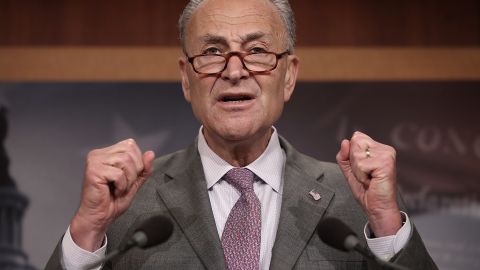 El líder demócrata en el Senado, Charles Schumer.