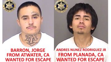 Seis jóvenes latinos se fugaron de la cárcel de Merced la medianoche del sábado.